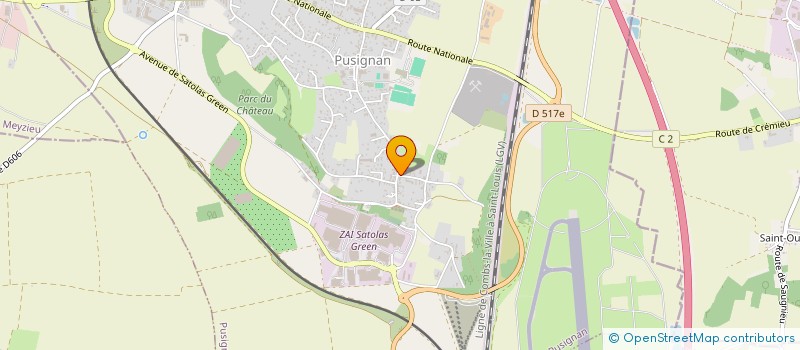 localisation de l'entreprise SCI CHAPOUTIER  PUSIGNAN