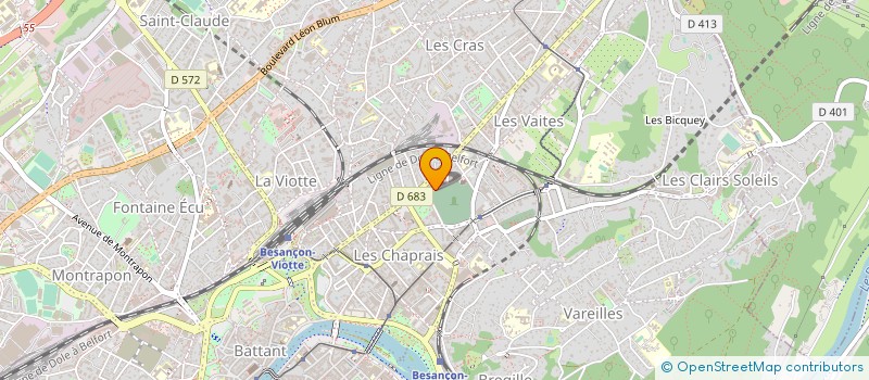 localisation de l'entreprise SCI CHAPRAIS  BESANCON