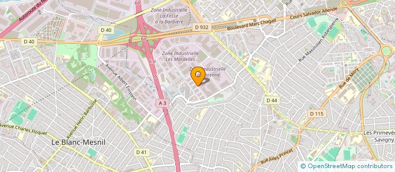 localisation de l'entreprise SCI CHAPTAL à AULNAY-SOUS-BOIS