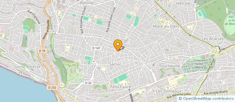 localisation de l'entreprise SCI CHAPTOUT  LE HAVRE