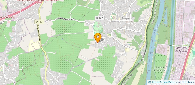 localisation de l'entreprise SCI CHAPUIS & MONDONNEIX  IRIGNY