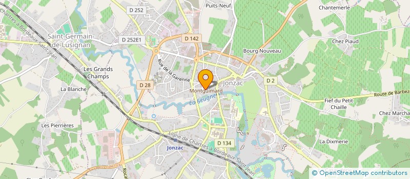 localisation de l'entreprise SCI CHAPUZET  JONZAC