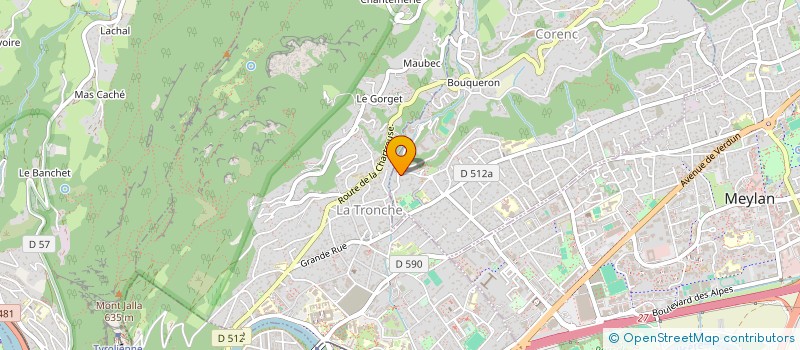 localisation de l'entreprise SCI CHAR-LI  CORENC