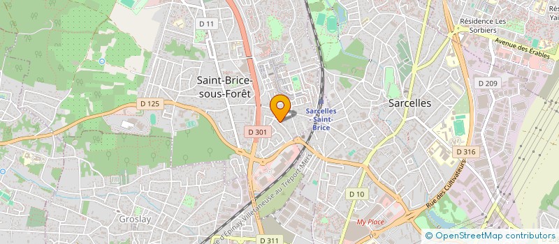 localisation de l'entreprise SCI CHARA à SAINT-BRICE-SOUS-FORET