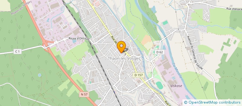 localisation de l'entreprise SCI CHARADE  THAON-LES-VOSGES