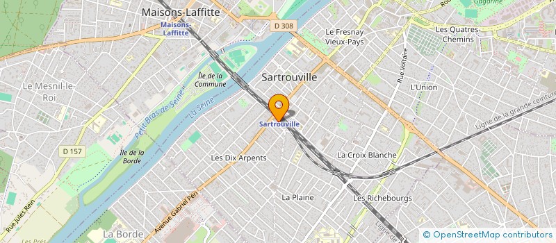 localisation de l'entreprise SCI CHARANCE  SARTROUVILLE