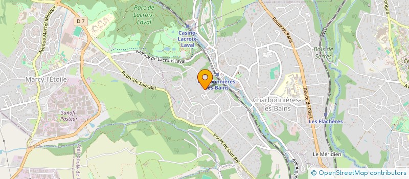 localisation de l'entreprise SCI CHARBO102  CHARBONNIERES-LES-BAINS