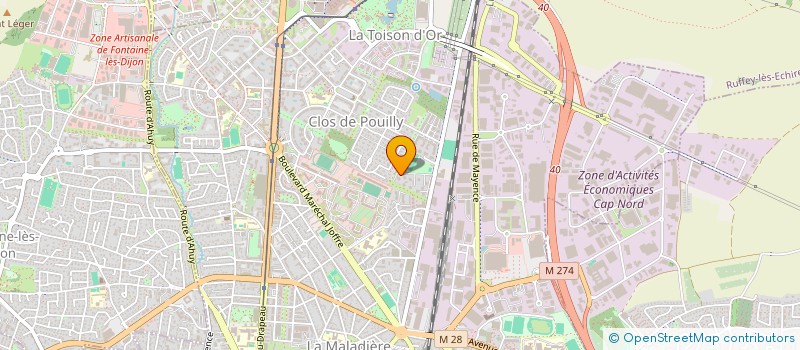 localisation de l'entreprise SCI CHARBONNEAU à DIJON