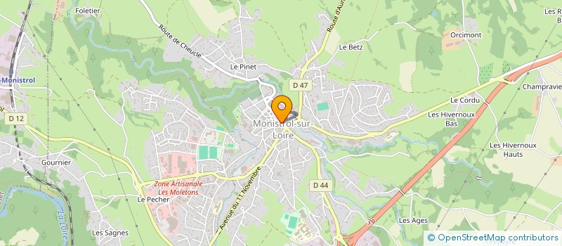 localisation de l'entreprise SCI CHARBONNEL  MONISTROL-SUR-LOIRE