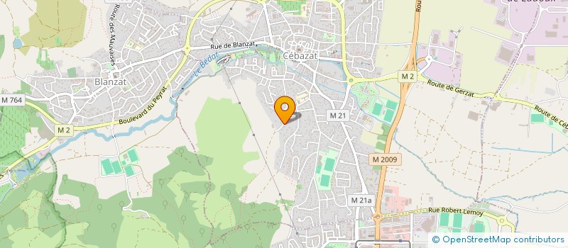 localisation de l'entreprise SCI CHARBONNEL REPUBLIQUE  CEBAZAT
