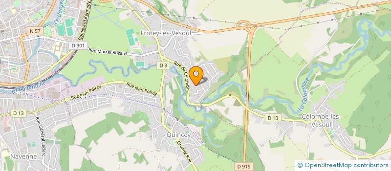 localisation de l'entreprise SCI CHARBONNIER-BONNET  FROTEY-LES-VESOUL