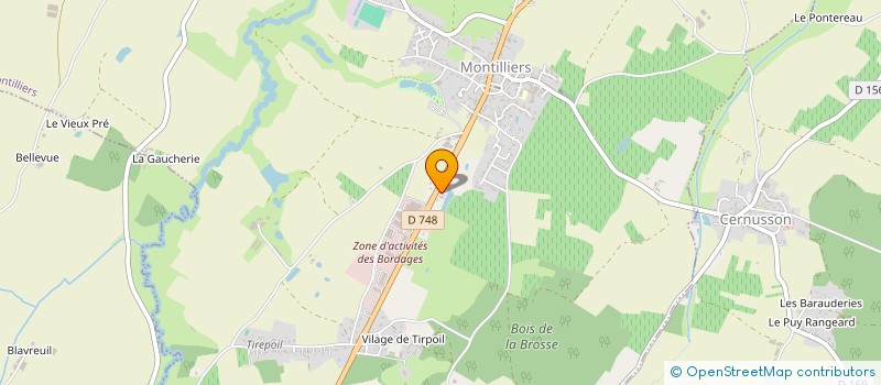 localisation de l'entreprise SCI CHARBONNIER-DUPONT  MONTILLIERS