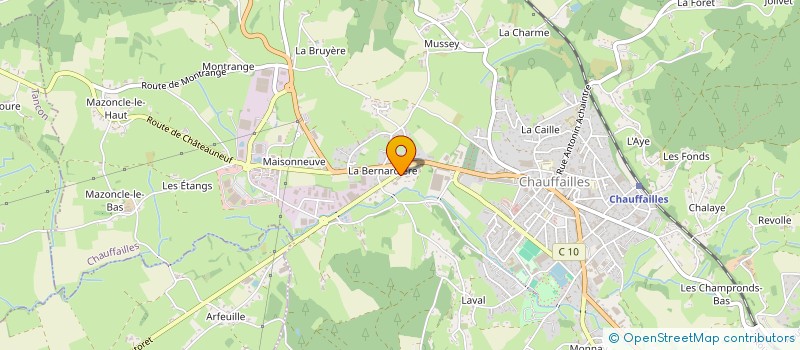 localisation de l'entreprise SCI CHARBONNIER FRERES  CHAUFFAILLES