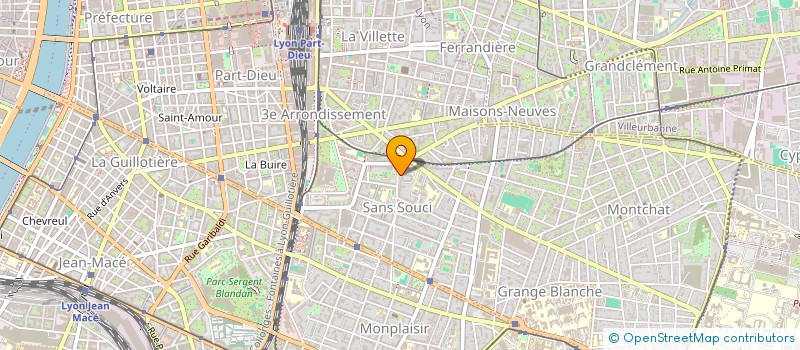 localisation de l'entreprise SCI CHARBONNIERE  LYON