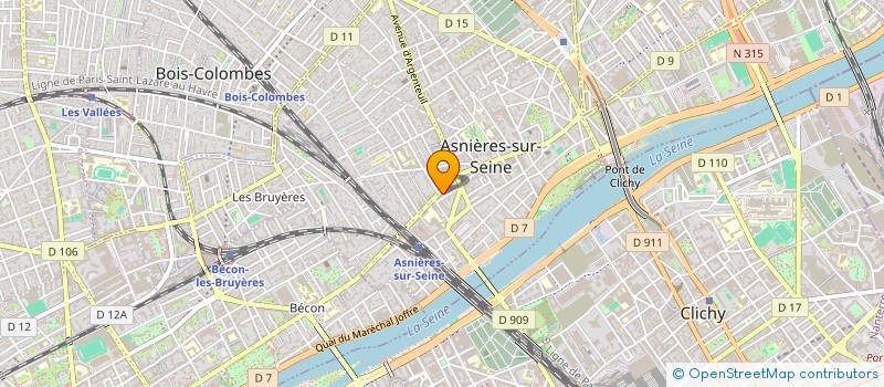 localisation de l'entreprise SCI CHARBONNIERE à ASNIERES-SUR-SEINE