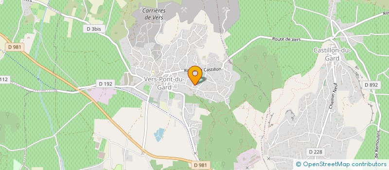 localisation de l'entreprise SCI CHARCONNET-LORY  VERS-PONT-DU-GARD