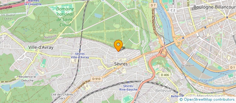 localisation de l'entreprise SCI CHARCOT BRETTEVILLE à SEVRES