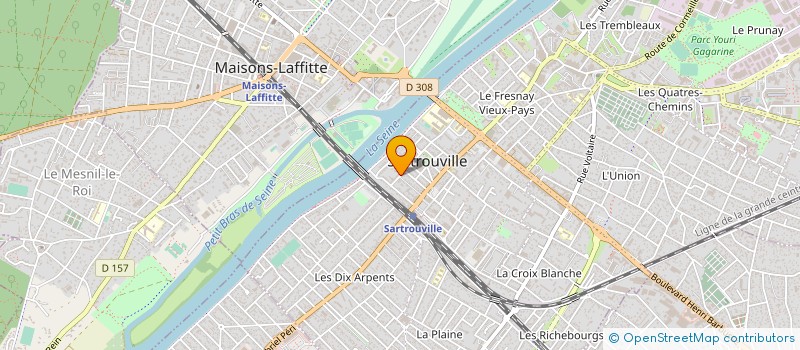 localisation de l'entreprise SCI CHARCOU  SARTROUVILLE