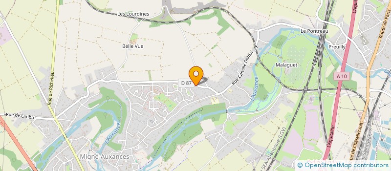 localisation de l'entreprise SCI CHARDIN-MEILLAUD  MIGNE-AUXANCES