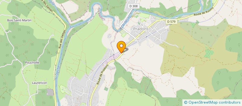 localisation de l'entreprise SCI CHARDIRIS  PRADONS