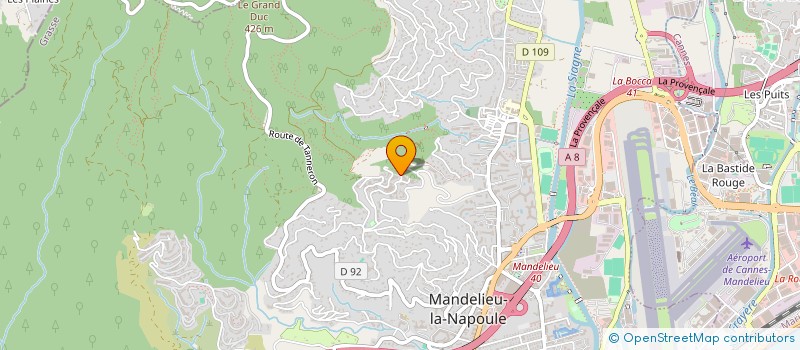 localisation de l'entreprise SCI CHARDON BOUILLON à MANDELIEU-LA-NAPOULE