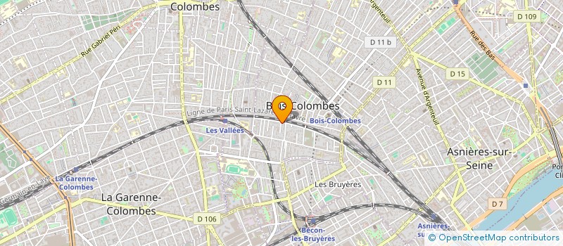localisation de l'entreprise SCI CHARDRON-MAZIERE à BOIS-COLOMBES