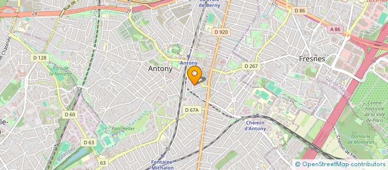 localisation de l'entreprise SCI CHAREILLE à ANTONY