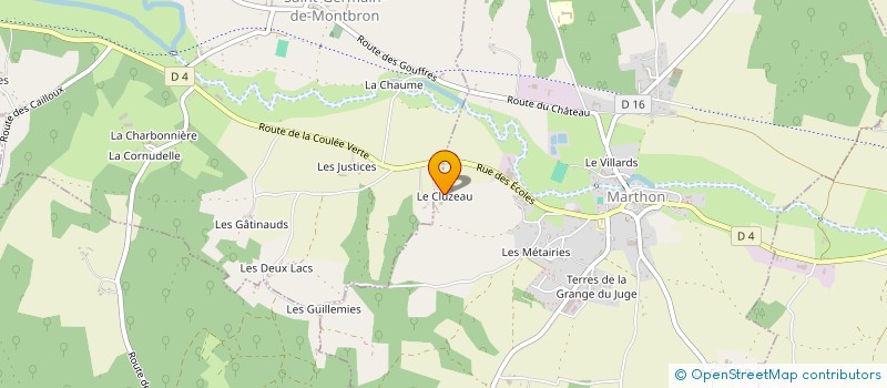 localisation de l'entreprise SCI CHARENTE VENDEE  MARTHON