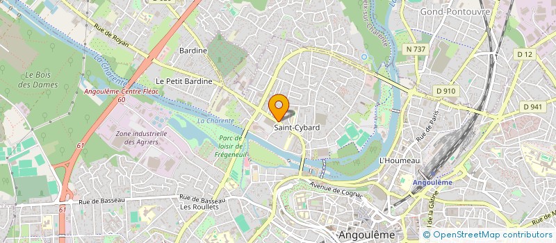 localisation de l'entreprise SCI CHARENTES CONSEILS à ANGOULEME