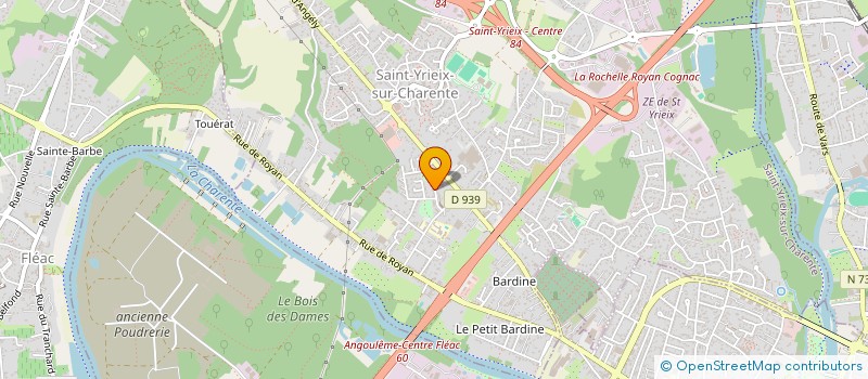 localisation de l'entreprise SCI CHARENTES & GASCOGNE  SAINT-YRIEIX-SUR-CHARENTE
