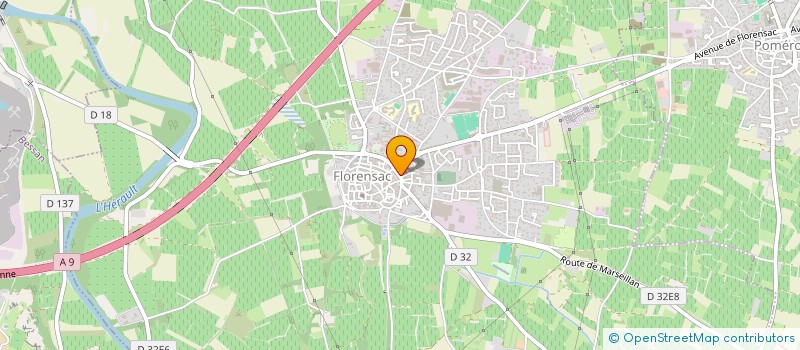 localisation de l'entreprise SCI CHARI  FLORENSAC