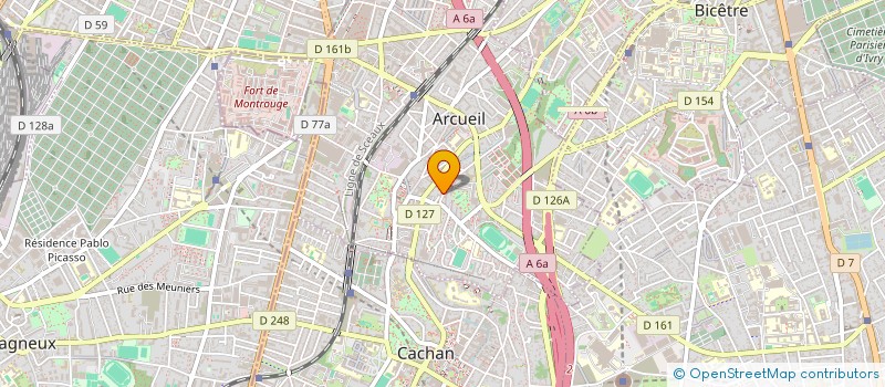 localisation de l'entreprise SCI CHARIAU  ARCUEIL