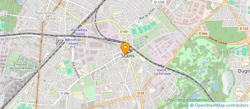 localisation de l'entreprise SCI CHARINA  STAINS