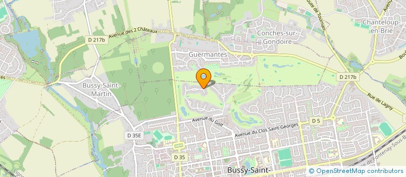 localisation de l'entreprise SCI CHARINA  BUSSY-SAINT-GEORGES