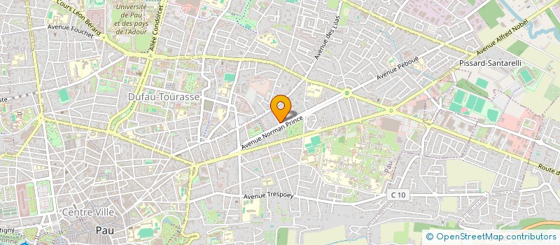 localisation de l'entreprise SCI CHARITAT BOUSCH à PAU
