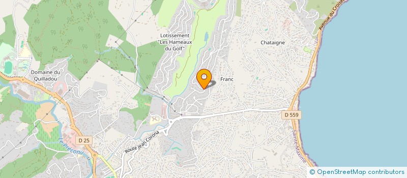 localisation de l'entreprise SCI CHARLAN à SAINTE-MAXIME