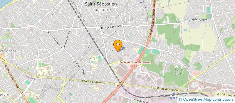 localisation de l'entreprise SCI @CHARLAND à SAINT-SEBASTIEN-SUR-LOIRE