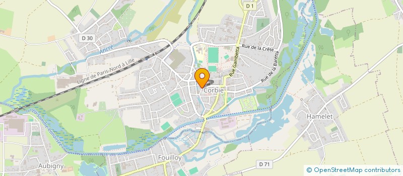 localisation de l'entreprise SCI CHARLANT à CORBIE