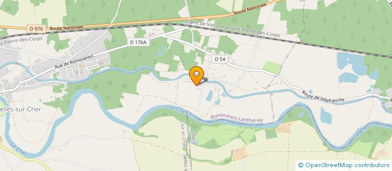 localisation de l'entreprise SCI CHARLAU  SELLES-SUR-CHER