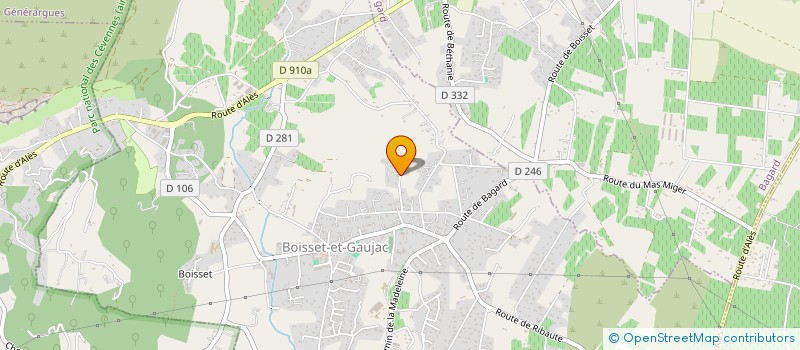 localisation de l'entreprise SCI CHARLAULA  BOISSET-ET-GAUJAC