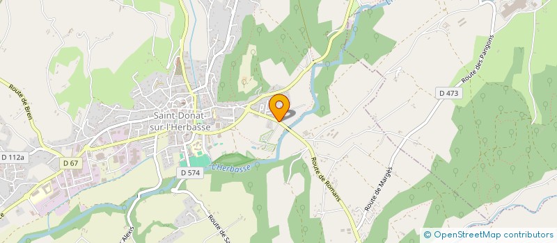 localisation de l'entreprise SCI CHARLEA  SAINT-DONAT-SUR-L'HERBASSE