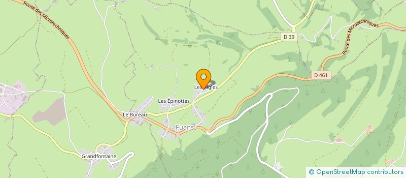 localisation de l'entreprise SCI CHARLEANIE  FUANS