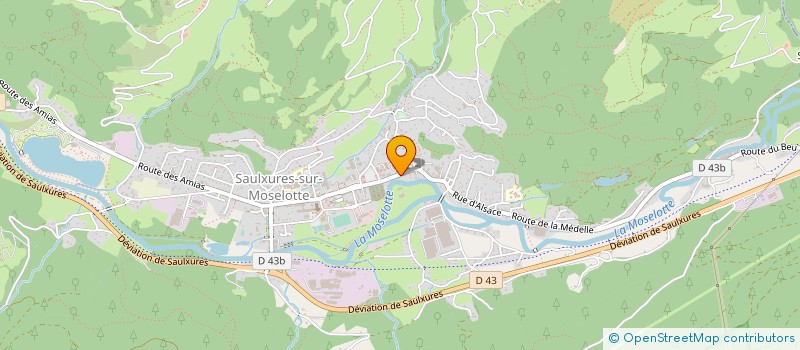 localisation de l'entreprise SCI CHARLEMAGNE  SAULXURES-SUR-MOSELOTTE