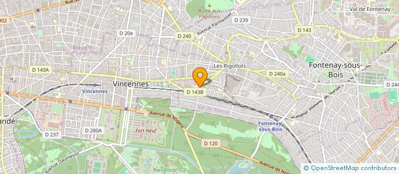 localisation de l'entreprise SCI CHARLENE à VINCENNES