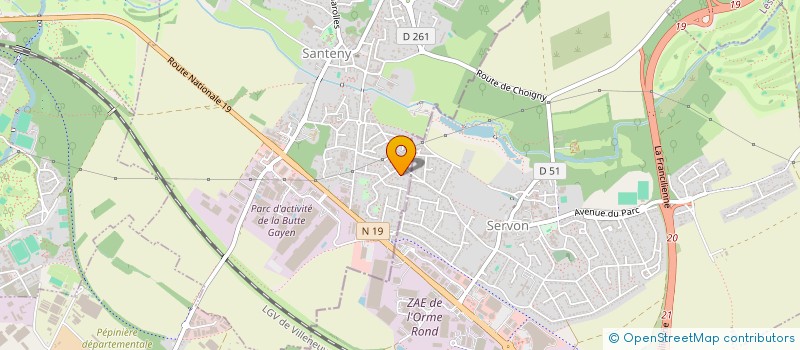 localisation de l'entreprise SCI CHARLES  SANTENY