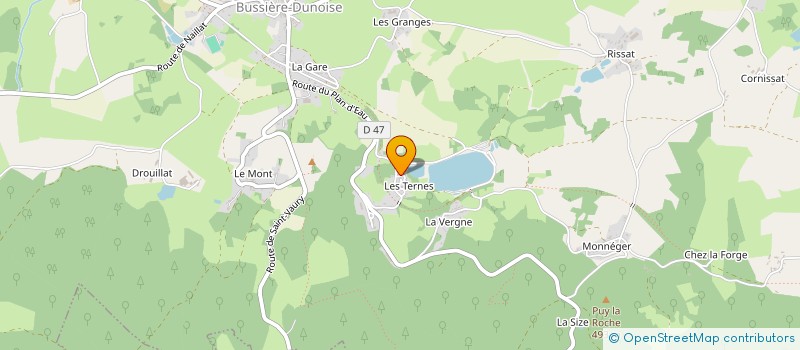 localisation de l'entreprise SCI CHARLES  BUSSIERE-DUNOISE