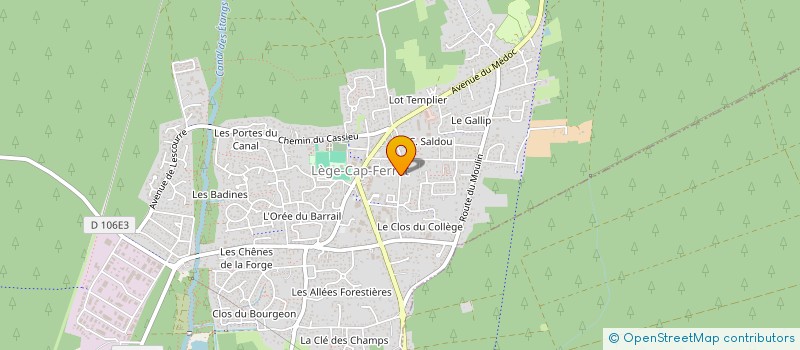 localisation de l'entreprise SCI CHARLES à LEGE-CAP-FERRET