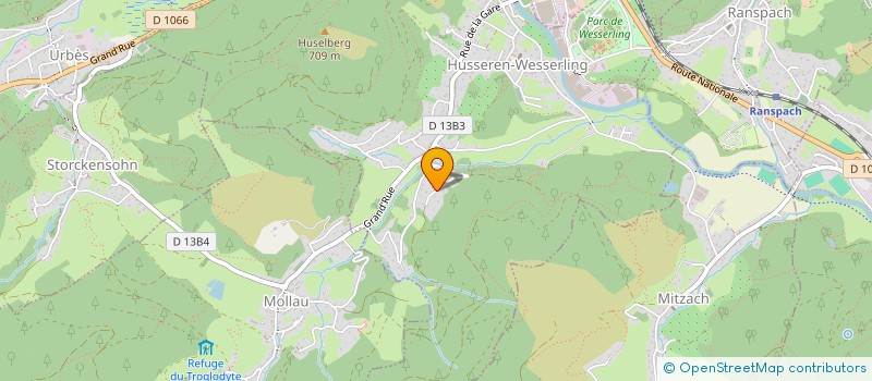 localisation de l'entreprise SCI CHARLES  HUSSEREN-WESSERLING