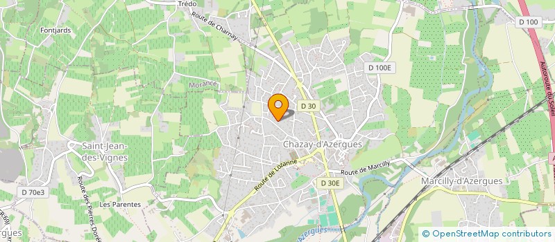 localisation de l'entreprise SCI CHARLES  CHAZAY-D'AZERGUES