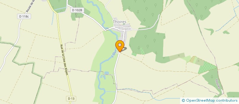 localisation de l'entreprise SCI CHARLES  THOIRES